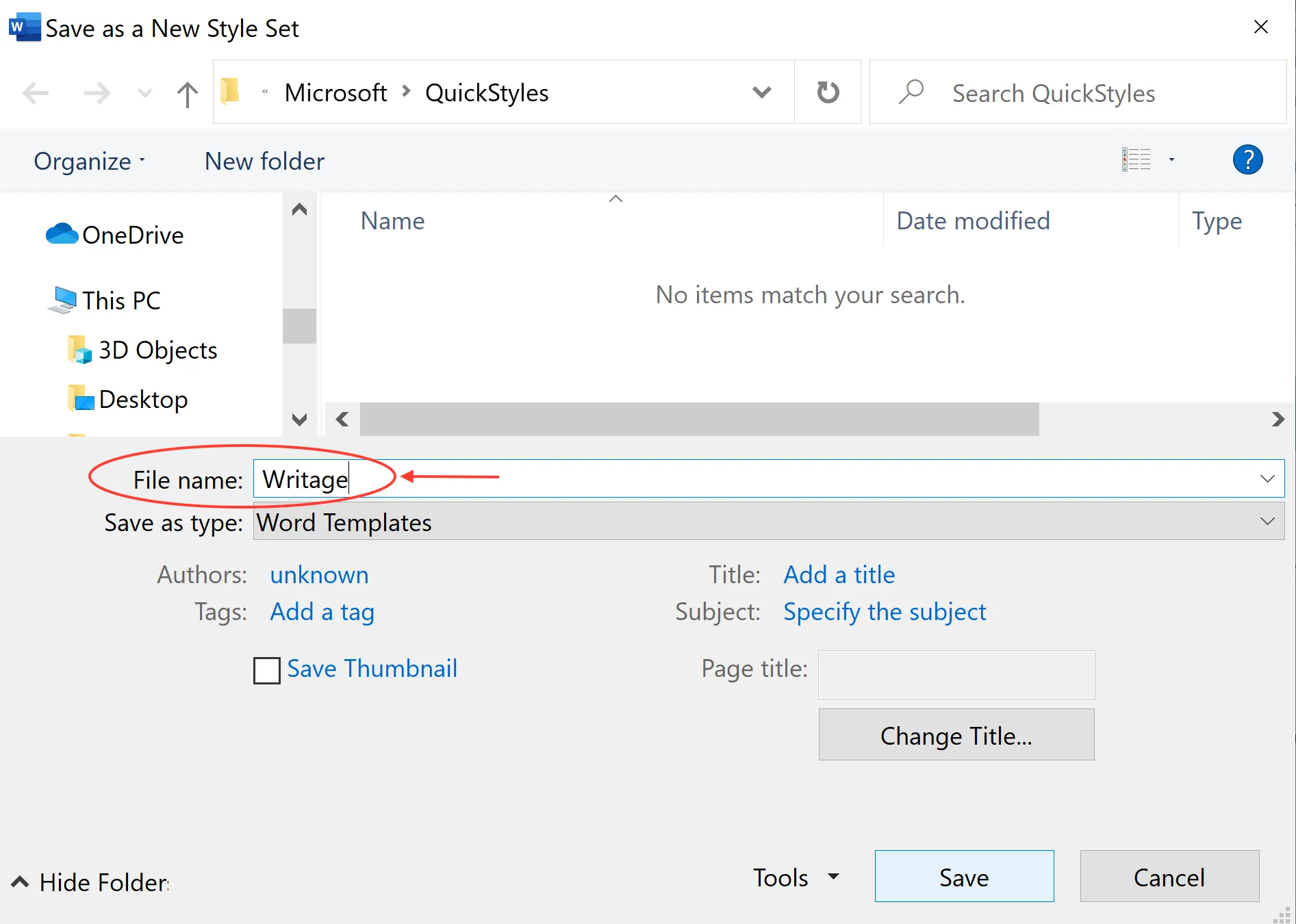 Name a new style set