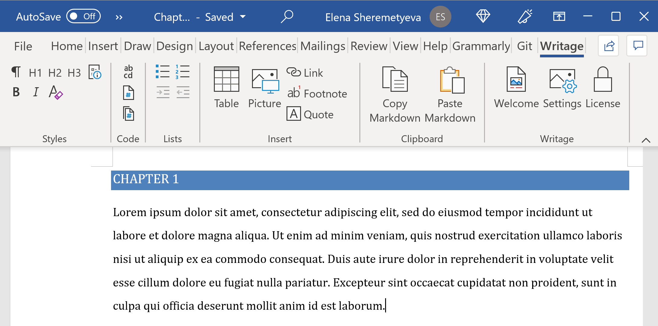 how to write markdown documentation