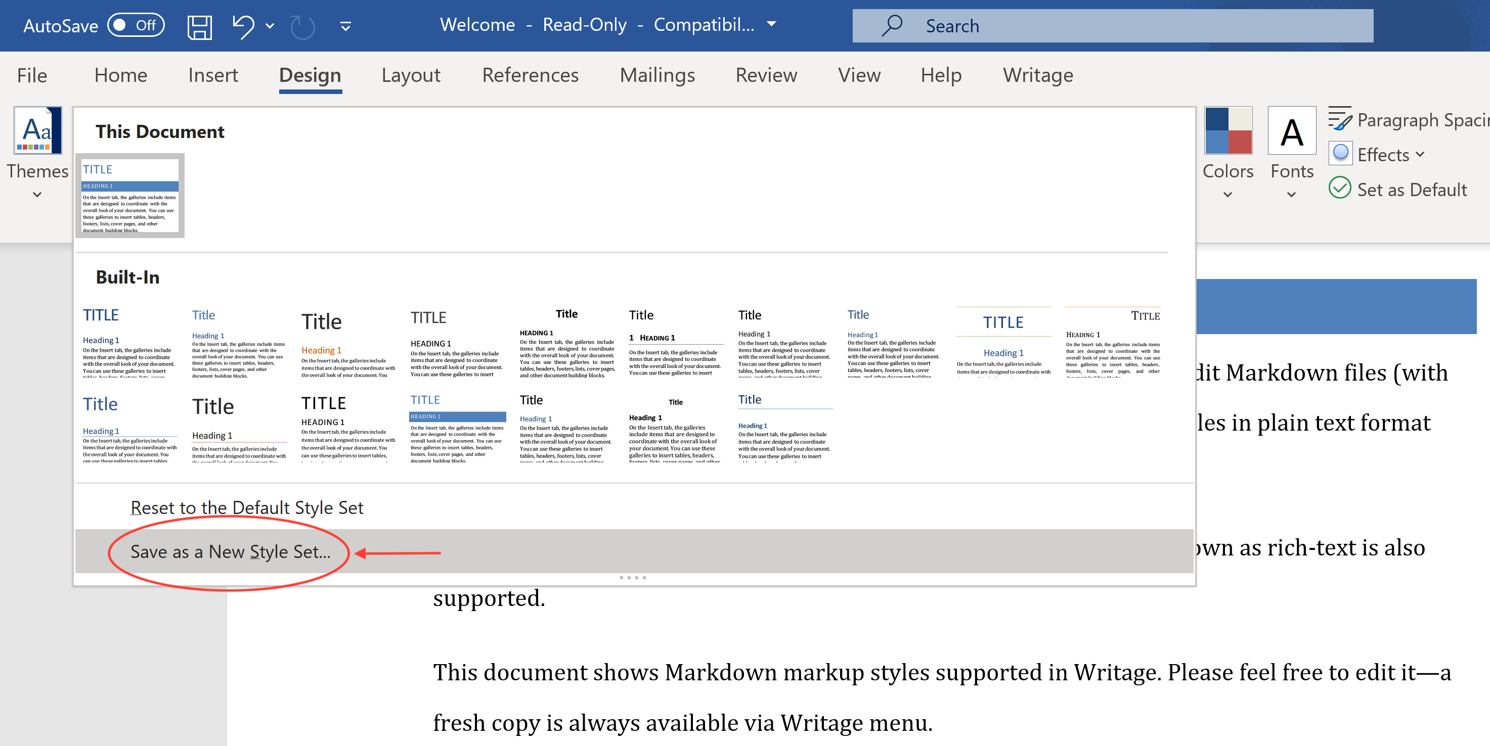 how to write markdown documentation