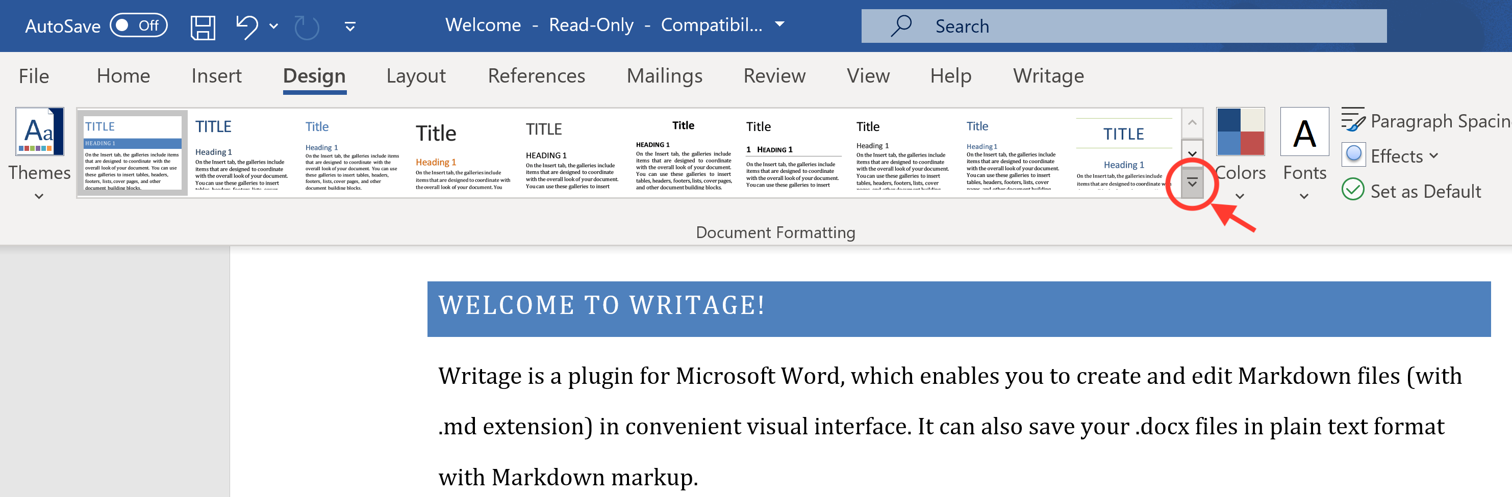 how to write markdown documentation